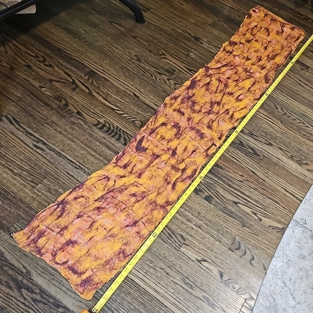 Scarf Handcrafted Wool and silk NWT 72